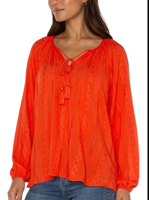 Coral Blaze Blouse