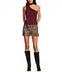 Sicily Mini Skirt Leopard