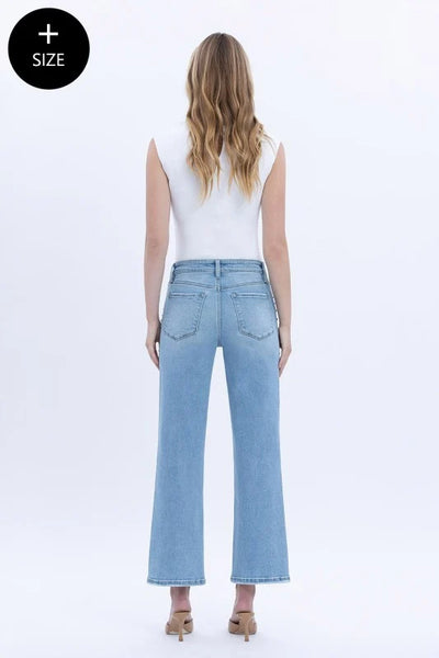 High Rise Ankle Studded Slim Jeans