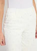 Audrey Pearled Embellished Crop Denim