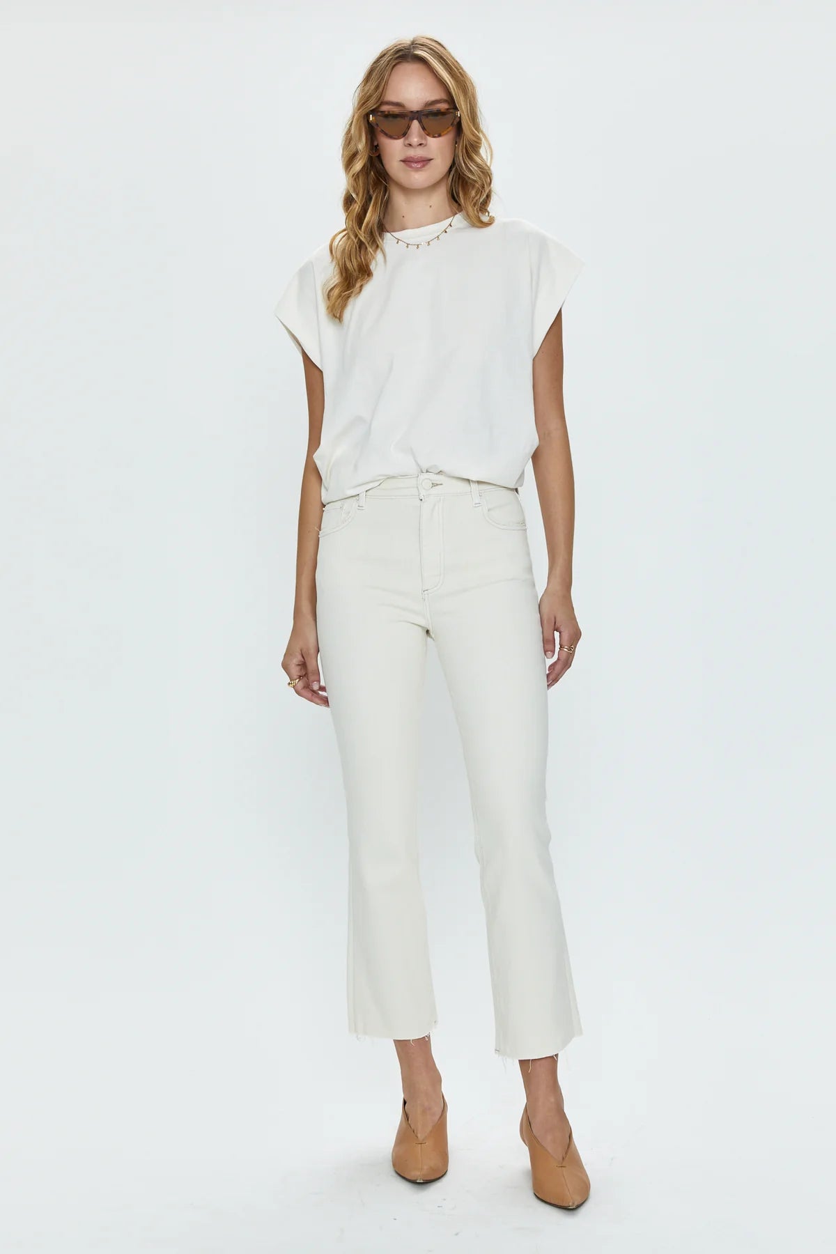 Lennon Crop Boot Cut Cream