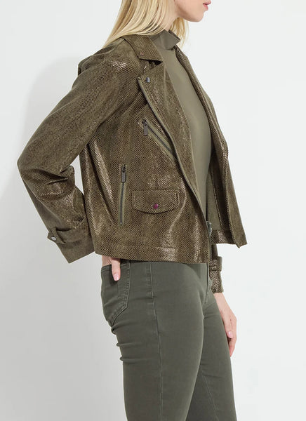 Emory Vegan Suede Moto Jacket