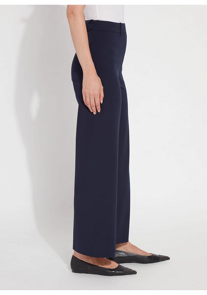 Erin Hi Waist Wide Leg Trouser Navy
