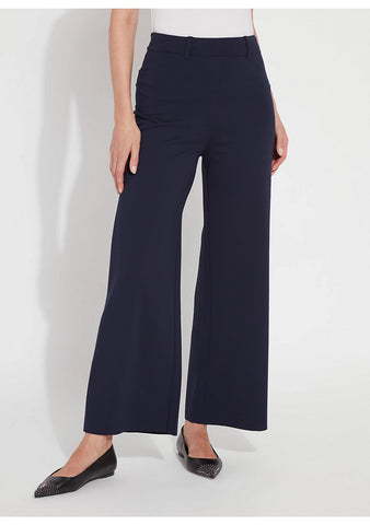 Erin Hi Waist Wide Leg Trouser Navy