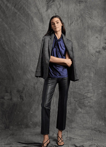 Foiled Vegan Leather Pant
