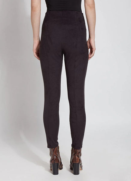 Hi Waist Suede Legging Black