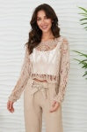 Scoopneck Open Crochet Top