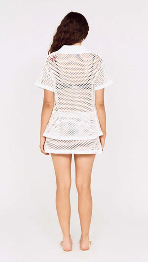 Soleia Crochet Mini Skirt
