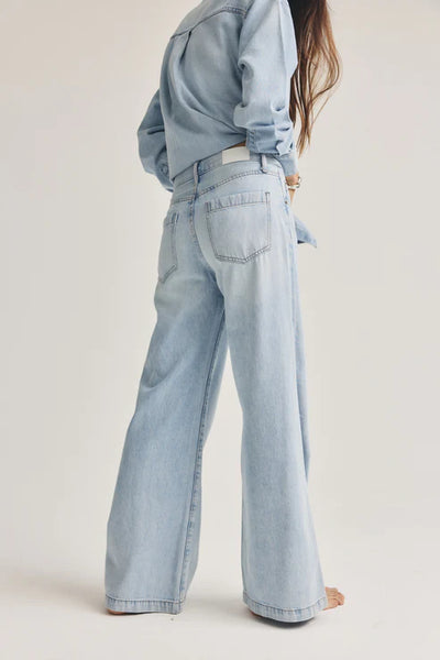 Jadyn Mid Rise Palazzo Jean