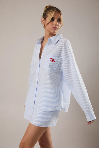 Lobster Stripe Button Down Shirt