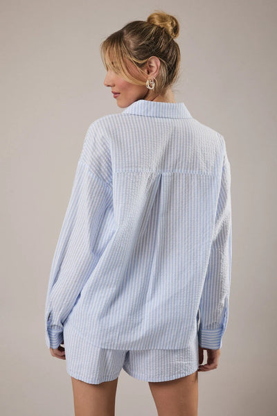 Lobster Stripe Button Down Shirt