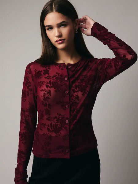 Round Neck Velvet Top