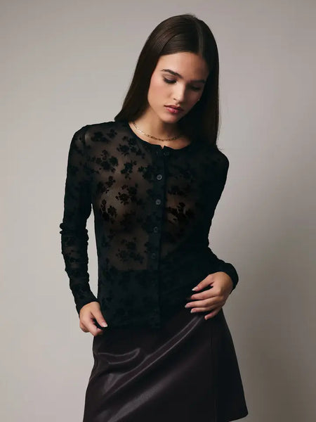 Round Neck Velvet Top