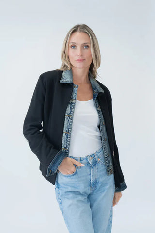 Clarissa Mixed Media Jacket