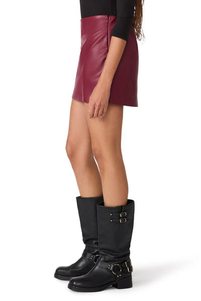 Cindi Faux Leather Skirt