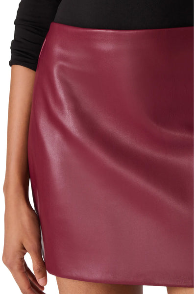 Cindi Faux Leather Skirt