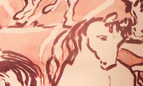 Vivienne Dress Sorrel Horse Print