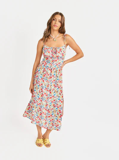 tie strap midi dress Cove Tie Strap Midi Dress – Gracie's Boutique