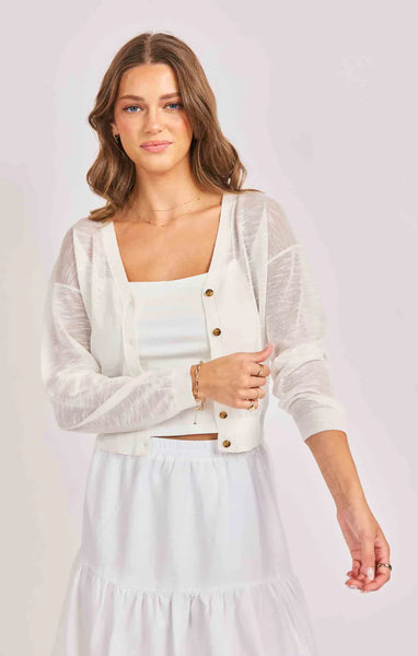 Evie Button Front Cardigan