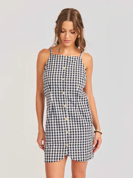Mustang Gingham Mini Dress