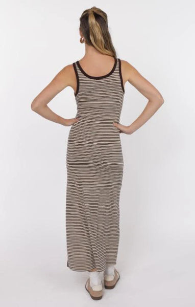 One and Only Stripe Knit Ruched Dress