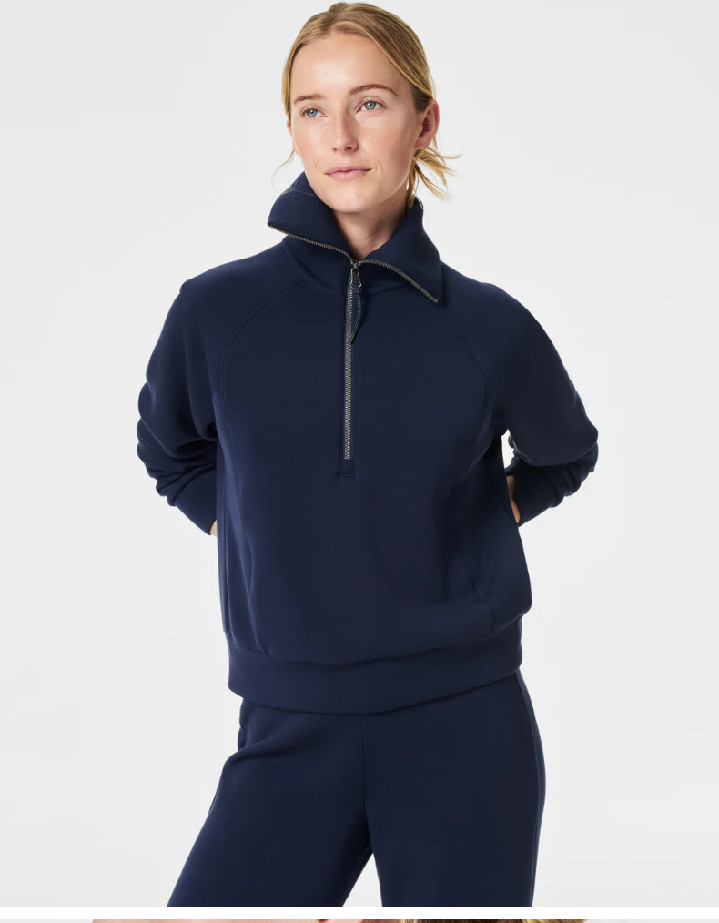 Air Essentials Half Zip Navy