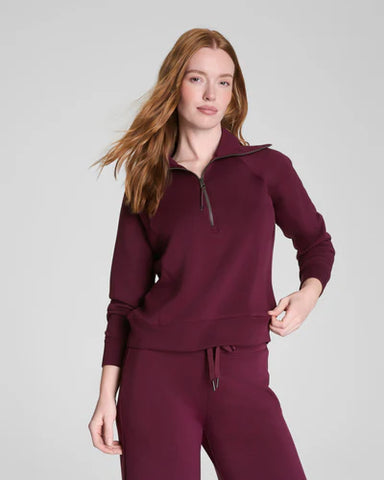 Air Essential Half Zip Jacket Plumberry