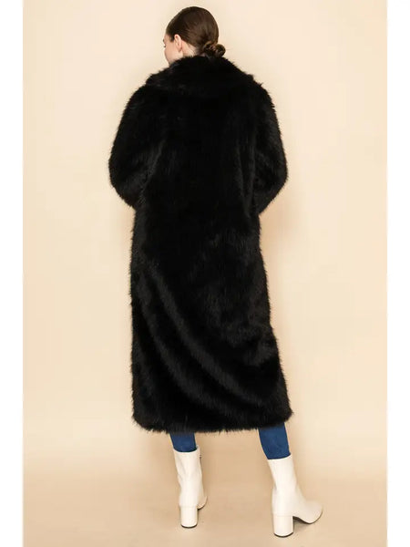 Minky Faux Fur Maxi Coat