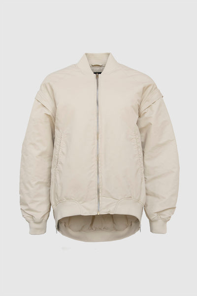 CREAM BOMBER JACKET