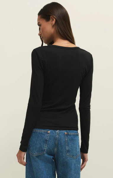 Second Skin Long Sleeve Crewneck Top