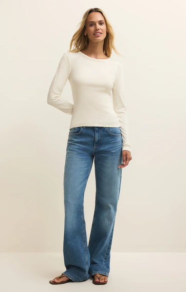 Second Skin Long Sleeve Crewneck Top