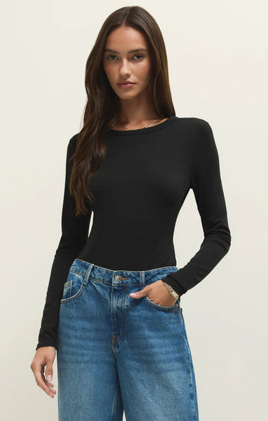 Second Skin Long Sleeve Crewneck Top