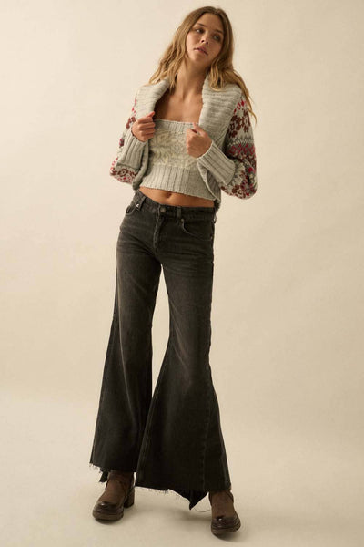 Cardigan with Tube Top