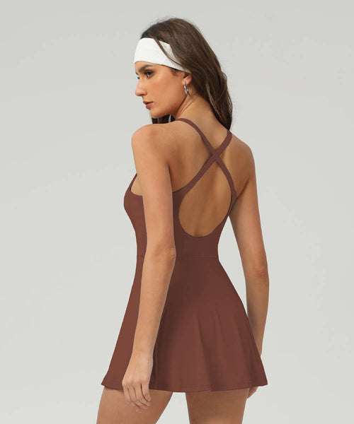 Tennis Golf Dress with Short and Pocket