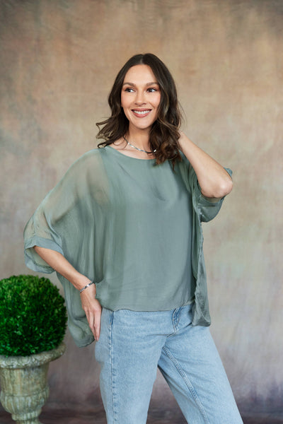 Martina Italian Silk Top
