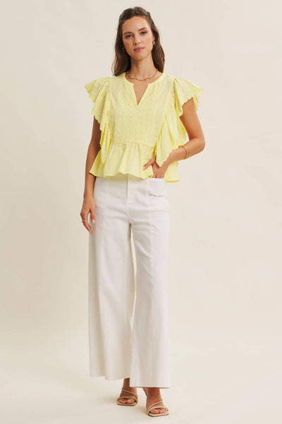 EVERYDAY ESSENTIAL STRETCHY WIDE-LEG ANKLE LENGTH PANTS