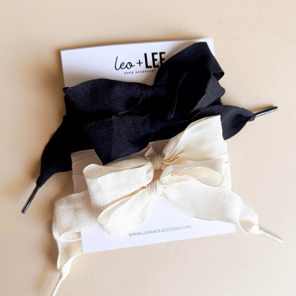  Gingham Shoe Lace Sets– Ribbon Bow Shoe Accessories