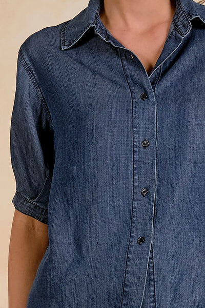 Hawthorne Denim Button Down Top