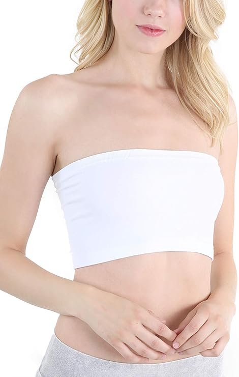 Seamless White Tube Top