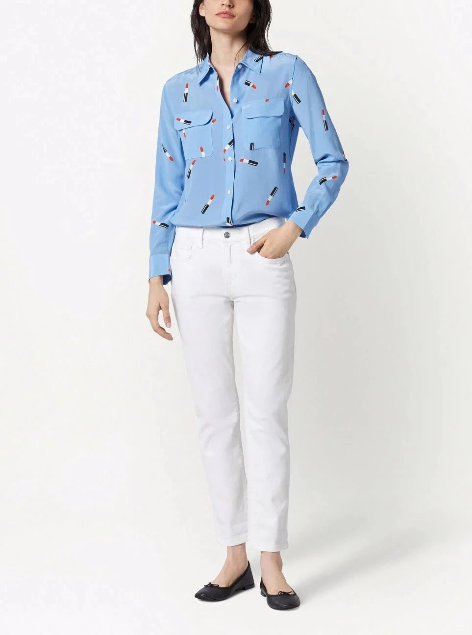 Equipment Lipstick Blouse