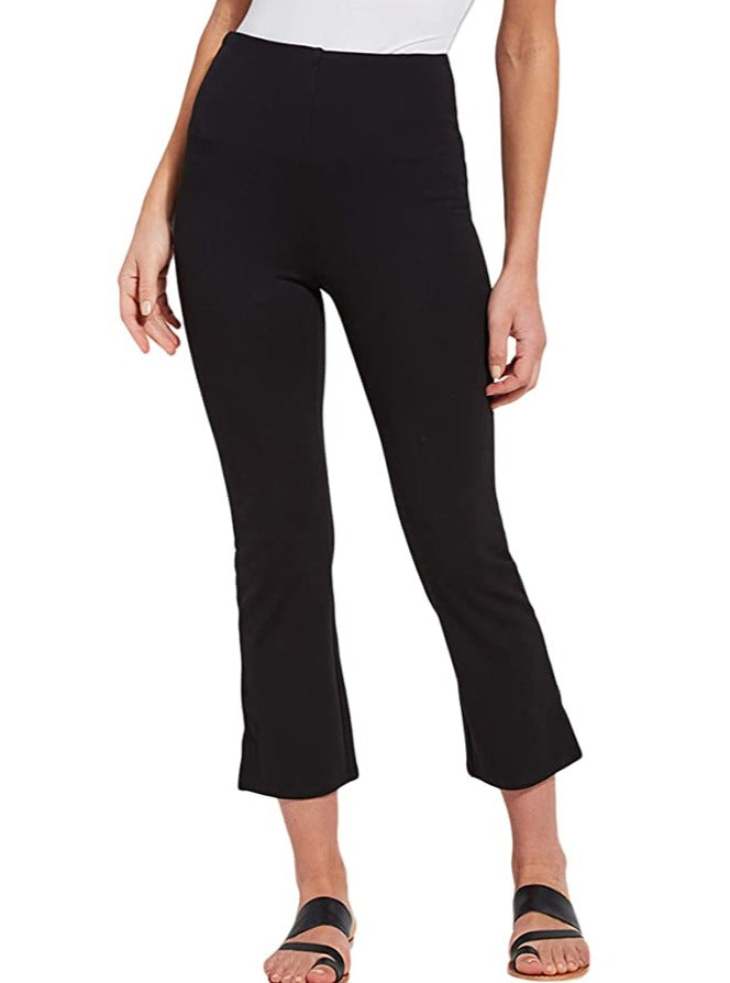 Cropped Flare Black Pants